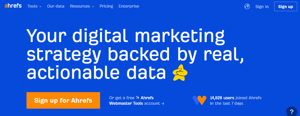 Ahrefs tool