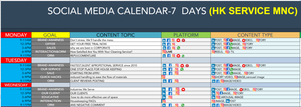 Social media marketer scheduling Instagram, Facebook, and LinkedIn posts to boost engagement, brand visibility, and audience growth through consistent posting.